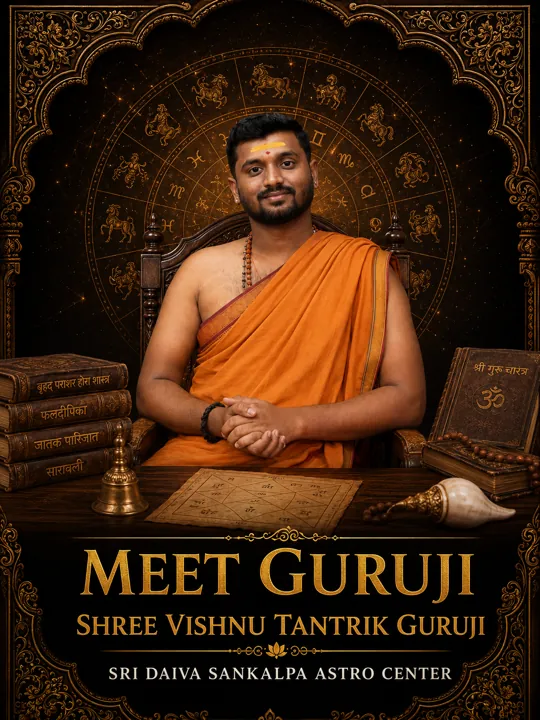 Meet Shree Vishnu Tantrik Guruji - Best Astrologer in Bangalore at Sri Daiva Sankalpa Astro Center